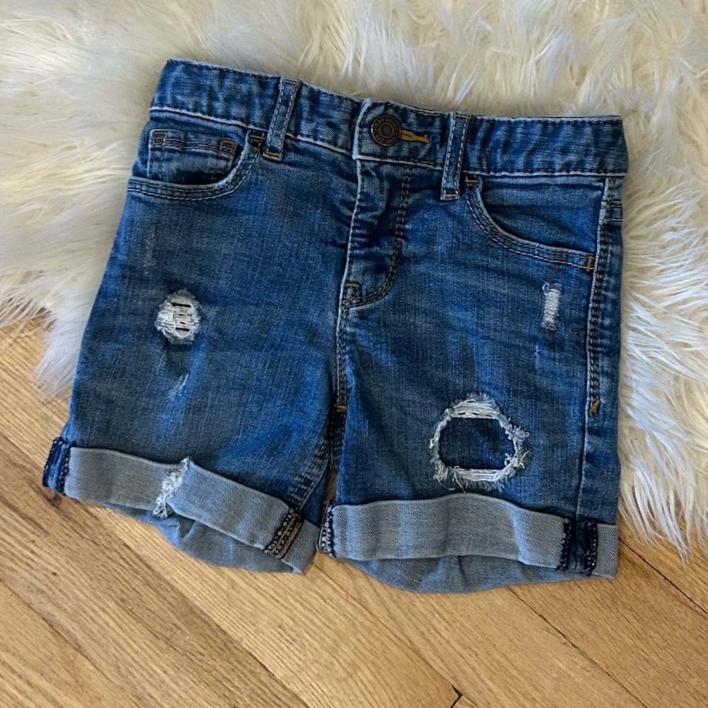 GapKids Cuffed MIDI Denim Shorts